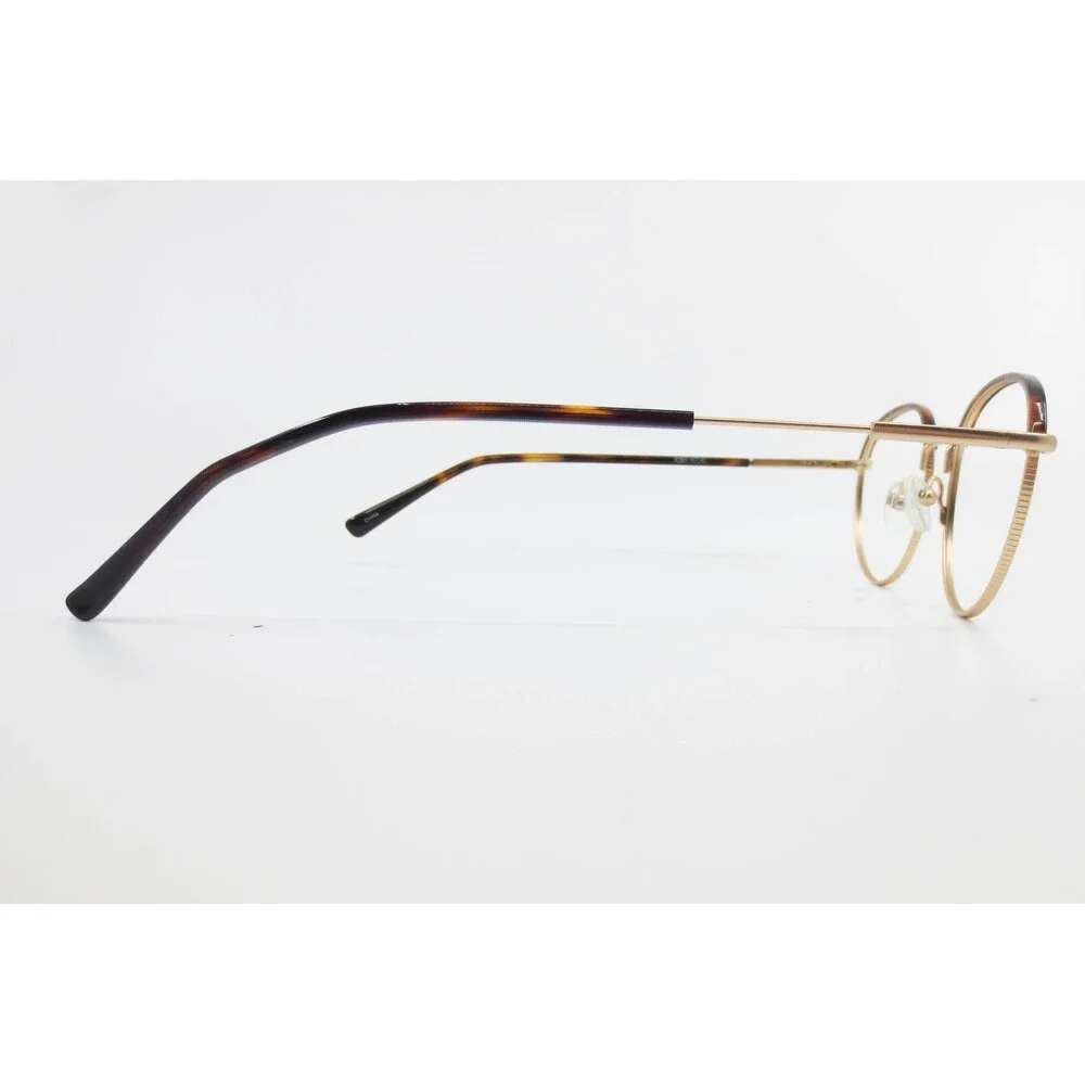 Robert Mitchell RM 202214 TO/G Gold Tortoise Round Eyeglass Frames 50-19-145